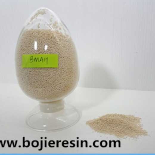 Ion exchange resin for extraction scandium
