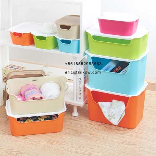 Unique Hot New 2019 Design Houseware Recycling Storage Plastic Bins for Kitchen and Home