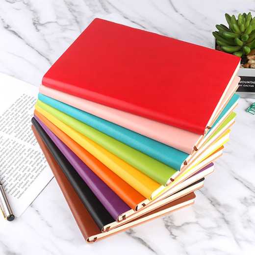 Hande hardcover student soft cover intimate A5 simple notebook custom LOGO business and office notepad