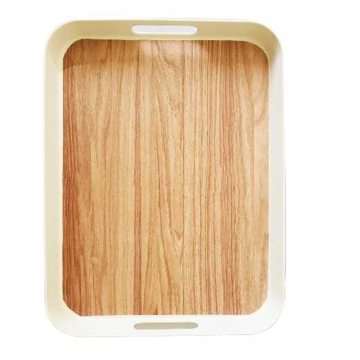Coloful Reusable Eco Bamboo service square tray