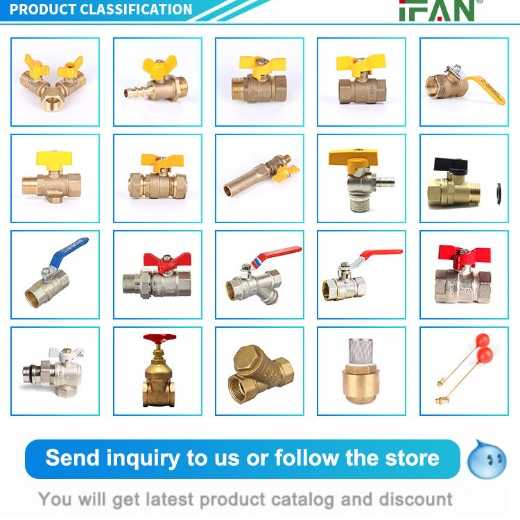 IFAN Factory Sample Free Ball Valve Brass Material 1/4