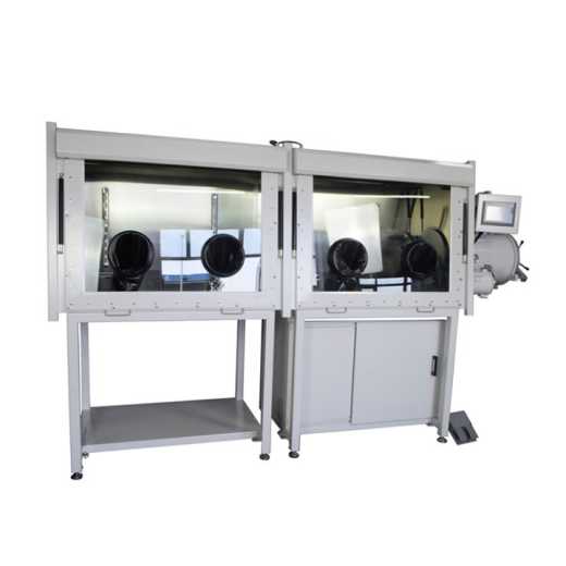 Dual Chamber Glove Box with Gas Purification System and Openable Left Front Window