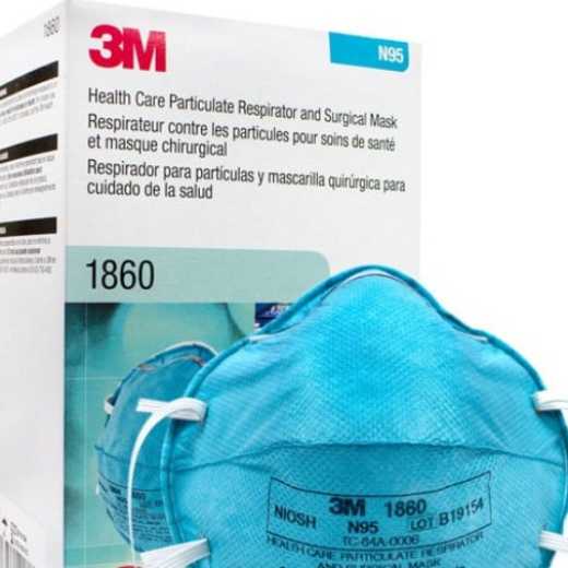 3M 1860 N95 Healthcare Particulate Respirator