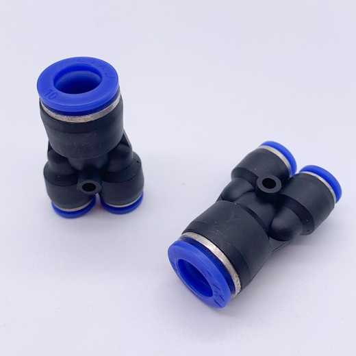 PU air pipe joint quick connection pneumatic pipe quick connection 8 10mm air pump accessories truck reducer tee quick connection