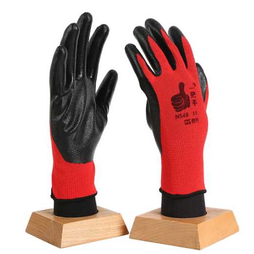 Wear-resistant gloves, anti-slip, wear-resistant, oil-resistant, light, breathable, labor protection rubber gloves, protective gloves for work