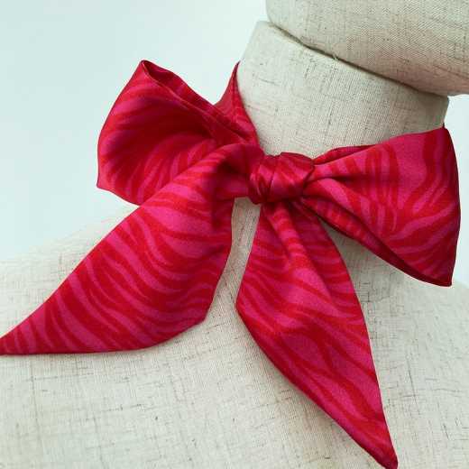 MAIDILANG 100% pure silk 14MM crepe satin ladies scarf with hair band and rose powder