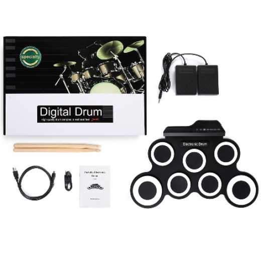 iword G3002 7 Pads Portable Electronic Drum Set Without Built-in Speaker