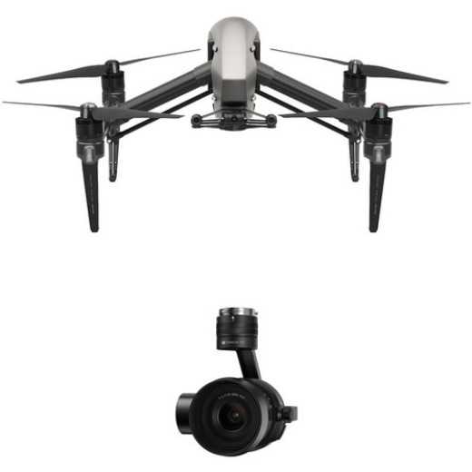 DJI Inspire 2 Quadcopter Combo With Zenmuse X5S And CinemaDNG And Apple ProRes Licenses