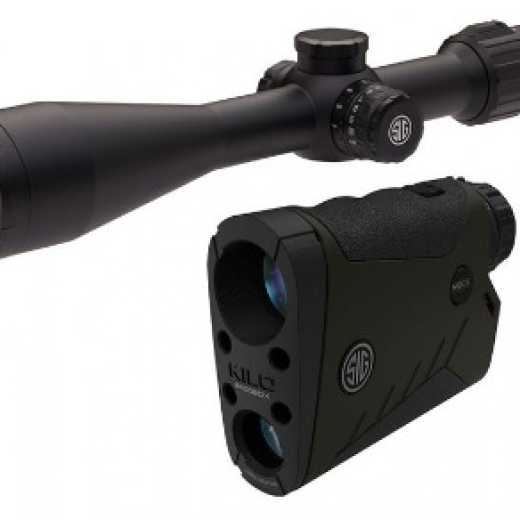 Sig Sauer SIERRA3BDX 4.5-14x44mm Riflescope Combo Kit w/ Sig Sauer KILO1800BDX 6x22mm Laser Rangefinder