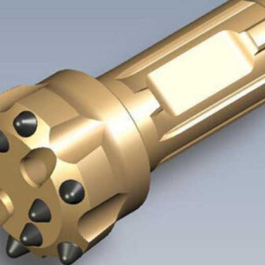 Down-the-hole drill bit low wind pressure suitable for open-pit mines, mining, slope protection, earth and stone blasting drilling, and low-pressure down-the-hole drilling rigs