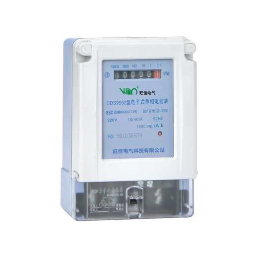 Single-phase electronic watt-hour meter (meter display)