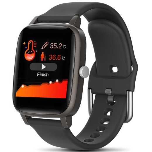 T98 Smart Watch Body Temperature Blood Pressure Monitor Smartwatch
