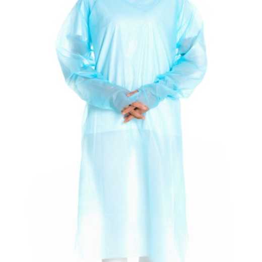 Disposable CPE Gown (Blue)