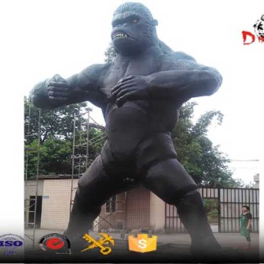 10m tall animatronics gorilla attractive model