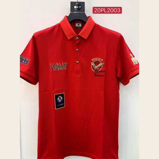 2020 fashion trend short-sleeve POLO personalized embroidery printing boutique hot drilling