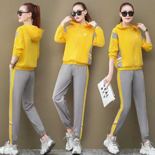 The new leisure sports suit of 2020, the fashionable women's two-piece suit