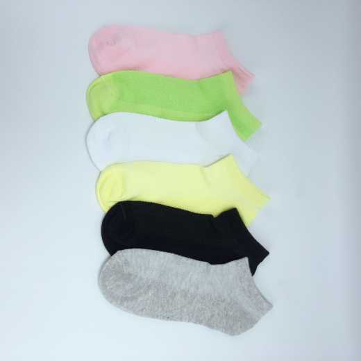 Ladies cotton socks thin through short tube deodorant mesh breathable moisture absorption sweat