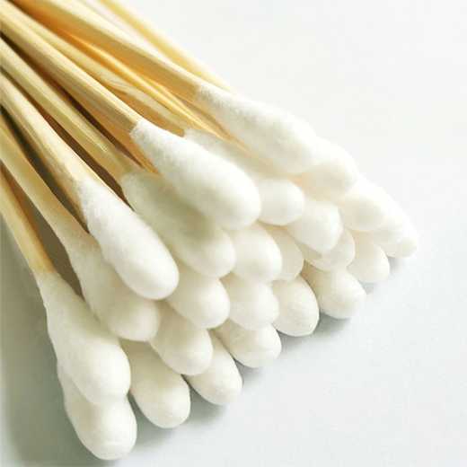 Add medical cotton swab single head wooden stick household disposable use disinfection wound skin cleaning cotton swab make-up swab out ears