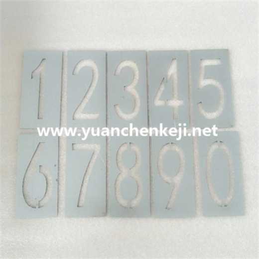 Laser Cutting of Aluminum Sheet For Alphanumeric Template