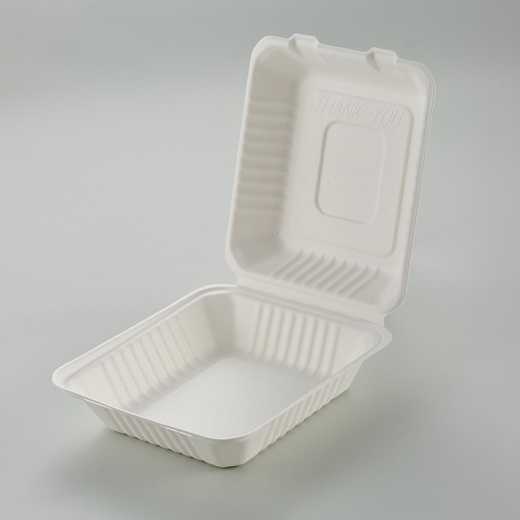 JM Jiamei 8*8 lock box environment-friendly degradable disposable tableware for 50 pieces