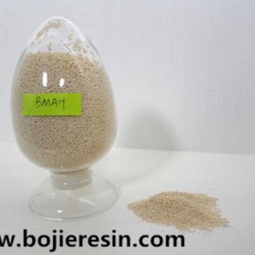 Cadmium removal ion exchange resin