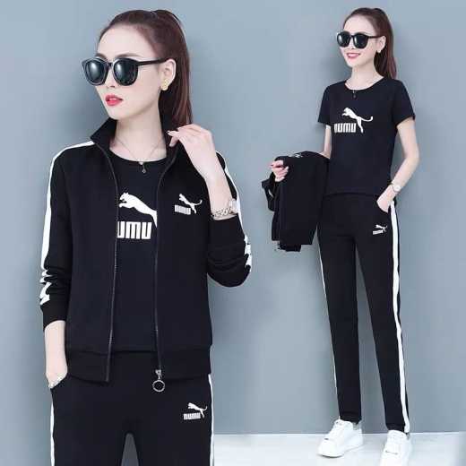 New autumn and winter famous brand casual hoodie three-piece set