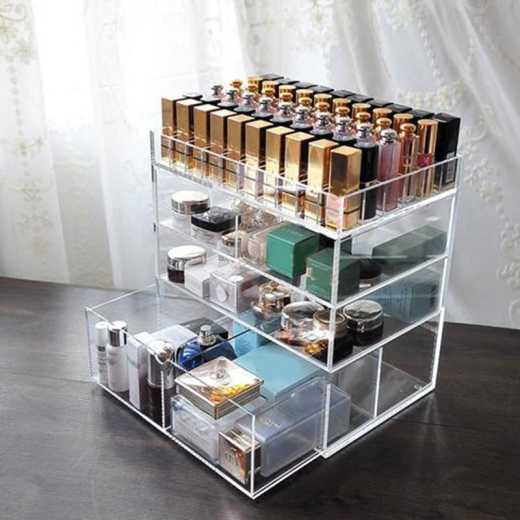 LiMing storage box acrylic storage box cosmetics display rack