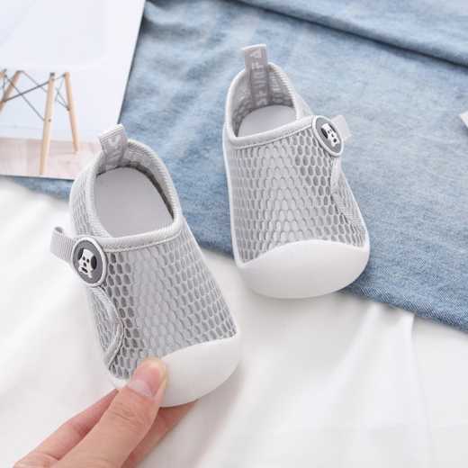 QUEQUN toddler shoes for Spring and Summer girls mesh shoes for men 1 to 3 and a half years old baby shoes with soft soles breathable and perforated single mesh upper