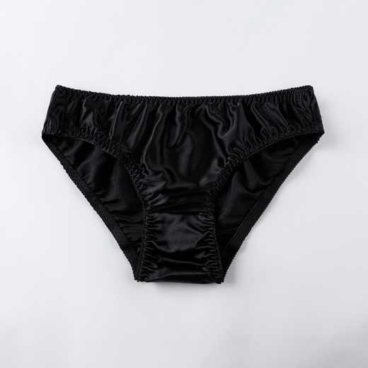 Summer ladies' silk underwear breathable silk basic solid-color underwear breathable mulberry silk