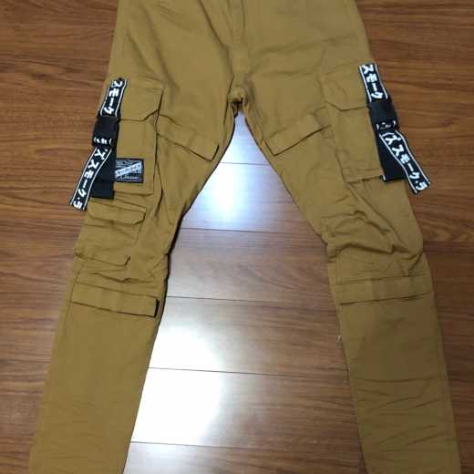 Men's trousers casual overalls fashion street custom processing