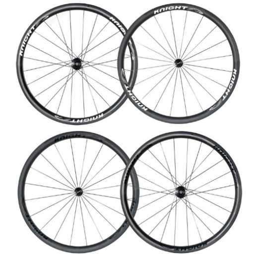 KNIGHT COMPOSITES 35 CARBON CLINCHER CHRIS KING R45 WHEELSET - (CV Fastracycles)
