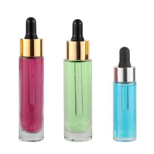 Amazing Quality Bottles Glass Serum Bottle 30Ml with Gold/Sliver Dropper and Can be Customize Box  