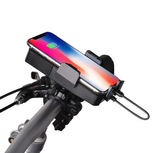 Rechargeable Phone Holder bike mount+power bank