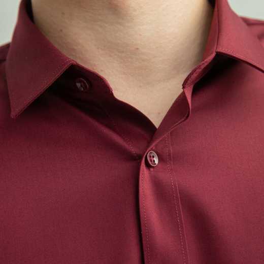 RIV TAIN/ Leitang men's long sleeve shirt natural bamboo fiber easy iron shirt