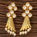 Long Trendy Earrings with Gold Plating