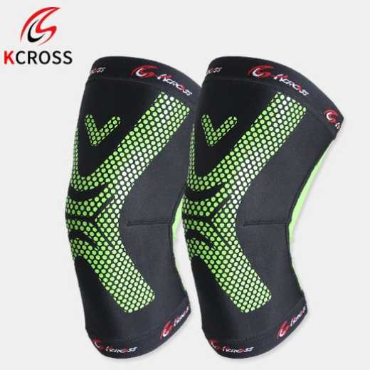 High quality Elastic Fibers Nylon Spandex Knee Supports Sleeve Compression Basketball Running Sports Knee Brace 