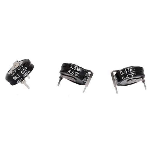 Sirit Supercapacitor 5.5V 0.47F V type /5.5V 0.47F H type collector, activated carbon, electrolyte 8000 pieces