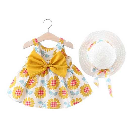 Children's clothing wholesale 2020 summer new bowknot girls dress