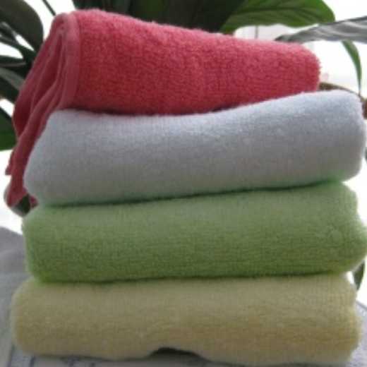 Bamboo cotton square towel