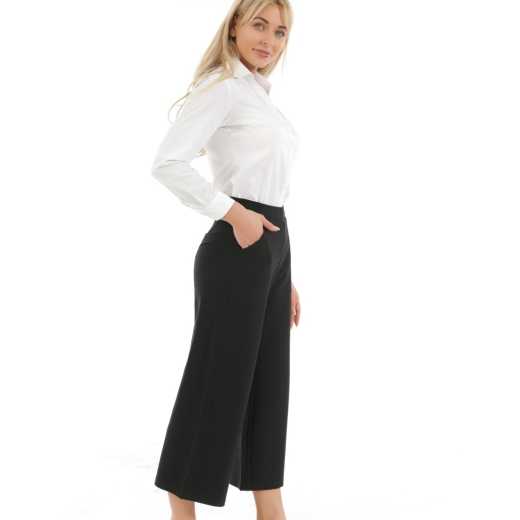Loose trend wide leg trousers for women 2020 Spring and Autumn New style elastic high waist hanging feeling nine minutes slimming casual versatile suit trousers