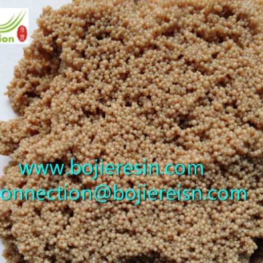 Tamping polyphenol extraction resin