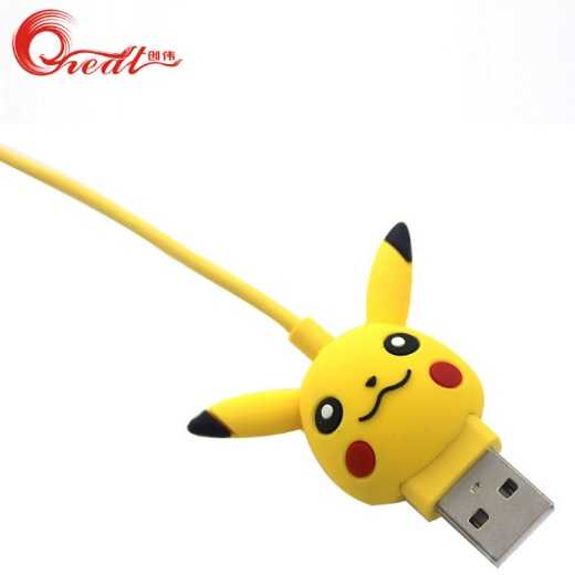 Pikachu USB data cable Pokemon MICRO charging cable Elf mobile phone TYPEC cartoon IPHONE charging 