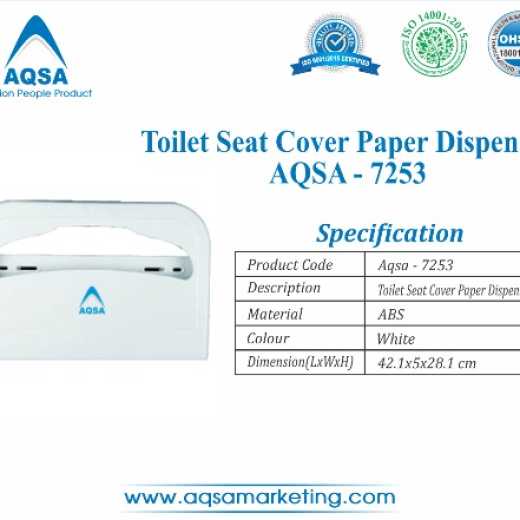  Toilet Seat Cover Paper Dispenser (AQSA – 7253)