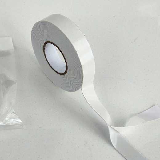 White foam double-sided tape