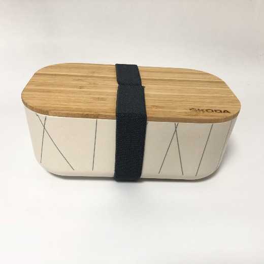 Bamboo reusable eco friendly canister lunch box container