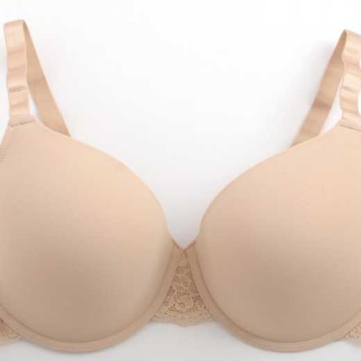 Punched Cup Women's Bra Soft Fabric Lingerie Plus Bra Size