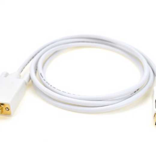 DisplayPort to VGA Adapters Male to Male White Gold Plated Connector