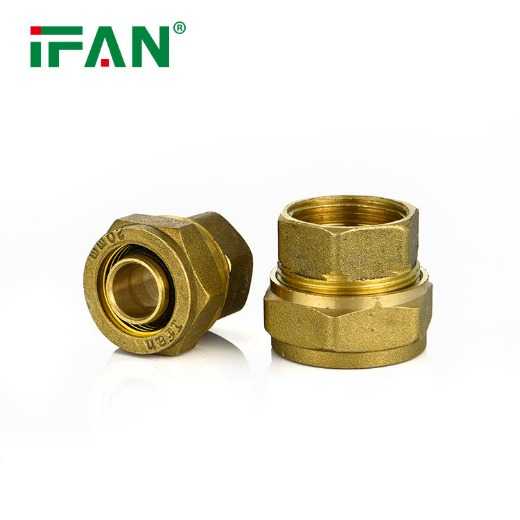 IFAN Factory Price Brass Thread PN25 PEX Compression Fitting Brass Fitting For Pex Pipe