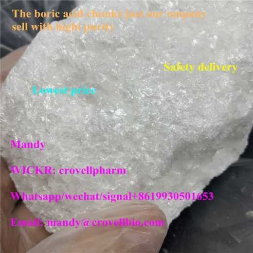 Boric acid chunks large in stock high purity 99% WICKR crovellpharm