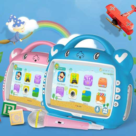 OKAI 9-inch English multi-language foreign trade Version android early education machine children's intelligence learning machine tablet video machine